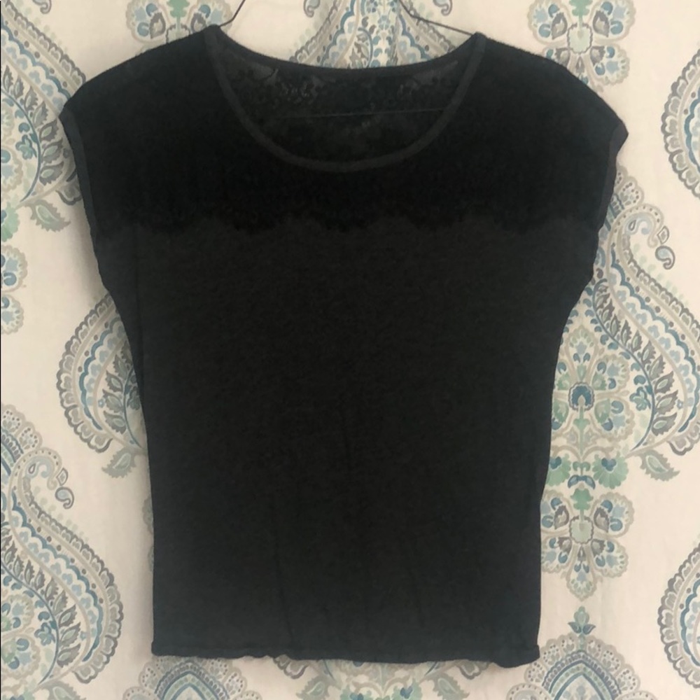 Ann Taylor Loft top with lace